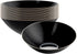 Restaurantware Moderna 16 Ounce Plastic Bowls, 20 Durable Disposable Salad Bowls, Gold-Rimmed Heavy-Duty