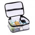 Louise Maelys Portable Clear Makeup Bag - Waterproof Zipper Travel Storage Pouch with Handle