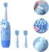 Sonic Vibrating Electric Toothbrush Cartoon Design Frequency with Replacement Brush Heads Toothbrush for Home