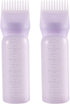 Pimoys 6 Ounce Root Comb Applicator Bottle, Oil Applicator for Hair Dye, Purple, 2 Pack