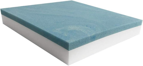 Foamma Gel Memory Foam Wheelchair Seat Cushion Replacement for Coccyx, Orthopedic Back