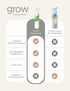 Grow Fragrance Scented Fabric and Room Air Freshener Spray - Certified Non-Toxic, 100% Plant-Based Essential Oils - 5