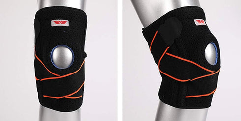 2020 Knee Sleeve, Compression Fit Support for Joint Pain and Arthritis Relief, One Size, Orange