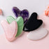 LadyCent Natural Rose Quartz Gua Sha Jade Face Massage Board Crystal Stone Guasha Massager Facial Eye Scraping Wrinkle