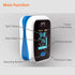 Fingertip Pulse Oximeter Blood Oxygen Saturation Monitor, Blood Oxygen Saturation Monitor for Heart Rate,Fingertip Pulse Oximeter (Off-White with BLUE)