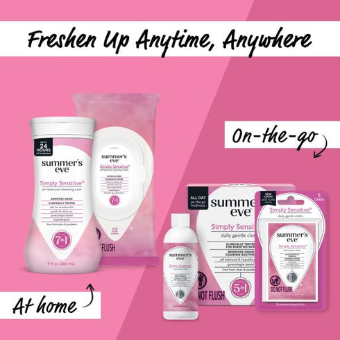 Summer's 9 oz (Pack 2) Eve Simply Sensitive Cleansing Wash for Sensitive Skin