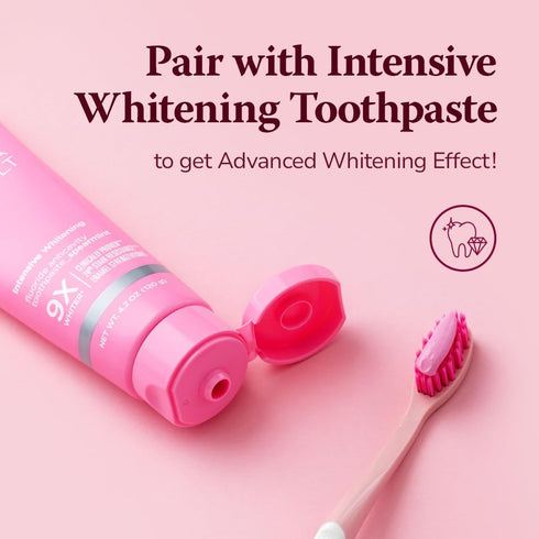 Whitening Toothbrush 4 Count, Medium Toothbrushes for Adults, 9Mils High Strength Soft Bristle, Oral Care for Teeth