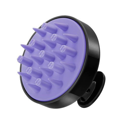 HEETA Hair Scalp Massager Brush, Updated Hair Shampoo Brush with Soft Silicone Bristles for All Hair Types (Black)
