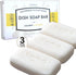 Organic Dish Soap Bar 3Pcs, Coconut Kitchen Soap, Safe for Sensitive Skin, Plastic-Free, Zero Waste