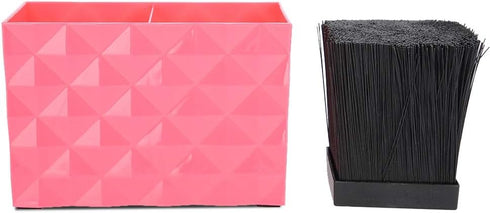 Shear Holder for Groomer, Large Capacity Hairdressing Tools Storage Case, Red Double Case for Scissors Combs Clips