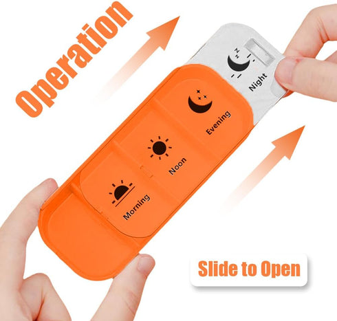 VFRCD 7-Day 4X 7 Medication Organizer - for Effortless Health Management: a Day Days a Week Stackable Pill Organizer |
