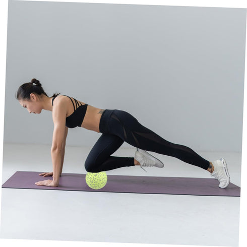 Mikinona Peanut Shape Massage Ball Fluorescent Mini Foam Roller for Deep Tissue Muscle Relief Back Shoulder Neck Waist