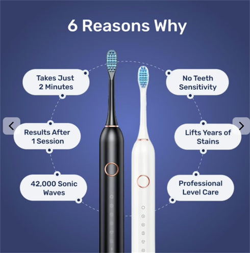 SWZEC (4 Electric Toothbrush for Adults Brush Heads,Black)