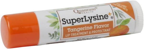 Quantum Health Super Lysine+ Coldstick, Tangerine Flavored, Herbal Lip Balm, SPF 21, 5 Gm