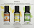 Set, 3-Pack 15ml Homedics Essential Oil Uplift and Energize with Lemon Citrol, Peppermint Menthe Poivree, and Energize