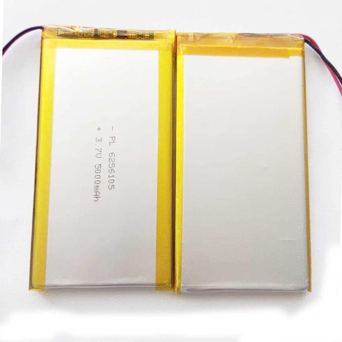 YTKavq 3.7v 5000mAh 6256105 2.0mm Lithium Ion Polymer Battery Rechargeable Lipo Battery with PH Connector