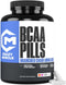 Crazy Muscle BCAA Pills, 2:1:1 Ratio of Branched Chain Amino Acids, 1000mg per Pill, 120 Tablets