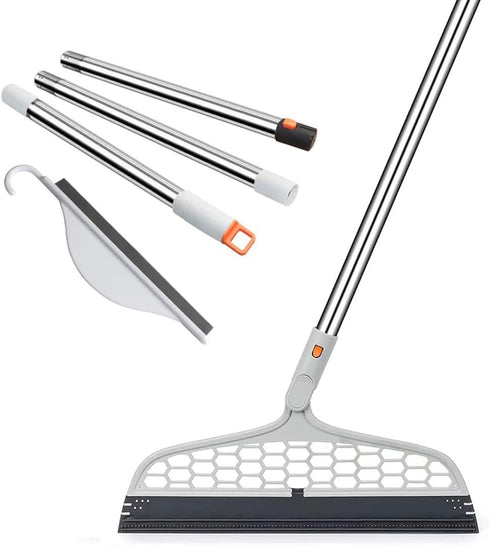 PLLITH Upgraded Magic Broom, 4 in 1 Sweeper Pet Hair Remover with a