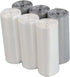 1.5 Gallon Small Trash Can Liners, Clear and Grey Plastic Garbage Bags, 150 Counts (6 Rolls)