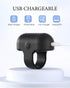 KISSILYN Mini Finger Massage Ball, Waterproof Rechargeable Multifunctional Massager (Black)