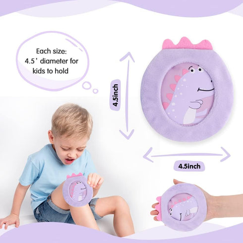 Hilph Kids Ice Packs for Boo Boos, Reusable Gel Hot Cold Pack with Sleeves for Pain Relief (3 Packs)