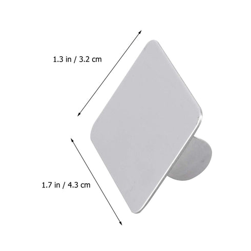 Mini Nail Art Makeup Plate, Stainless Steel Foundation Mixing Palette with Spatula Tool