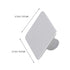 Mini Nail Art Makeup Plate, Stainless Steel Foundation Mixing Palette with Spatula Tool