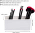 AKOAK 1 Pack Black and White Three Grid desktop Storage Box, Girl Makeup Brush Lipstick Eyebrow Pencil Display Stand, Office Pen Holder, Dressing Table, Bathroom Makeup Tool Storage Box (White) by AKOAK