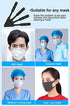 Mask Strap Extender - Anti-Tightening Mask Holder Hook, 8PCS Black