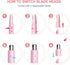 TOUCHBeauty Hair Trimmer for Face, Eyebrow, Nose, Ear, Body Hair Trimming, Battery Powered TB-1458