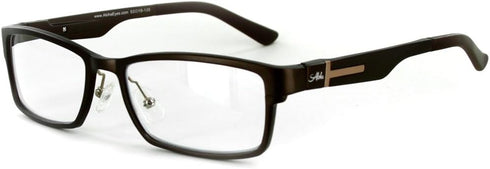 Alumni RX02 Reading Glasses for Men, Optical-Quality Aluminum Frames (Brown +1.50)