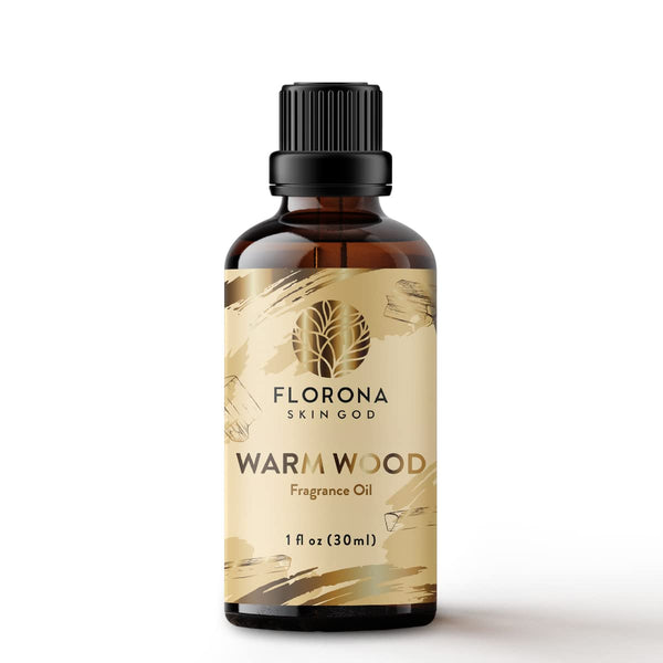 Florona Warm Wood Premium Quality Fragrance Oil - 1 fl oz for Soap Making and Diffuser Aromatherapy