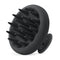 HEETA Scalp Massager Hair Growth Scrubber, Soft Bristles, Silicone Design, Exfoliator for Dandruff & Relaxation, Black