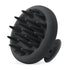 HEETA Scalp Massager Hair Growth Scrubber, Soft Bristles, Silicone Design, Exfoliator for Dandruff & Relaxation, Black