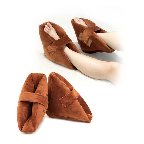 Heel Protectors Cushion for Bed Sores (1 Pair), Foot Pillows for Pressure Ulcers, Ankle Protector Pillow