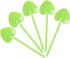 100 Piece Green Plastic Disposable Tasting Spoons, 4.1 Inch Dessert Spoon for Ice Cream, Pudding, and Tasting