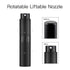 Lisapack 8ML Atomizer Perfume Spray Bottle for Travel, Empty Refillable Cologne Dispenser (Matte Black)