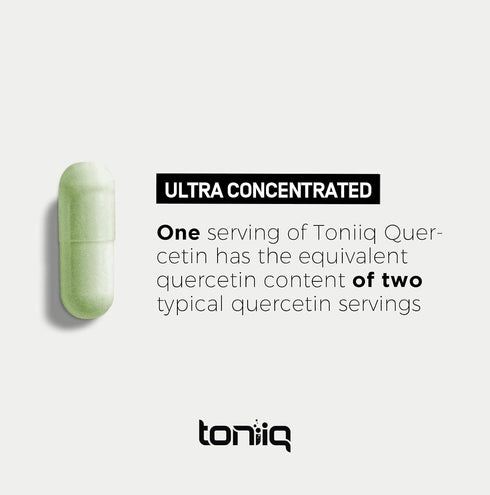 Toniiq Quercetin Capsules - Ultra High Purity 95%+ Bioavailable - 1000mg Per Serving - 120 Capsules