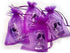 G2PLUS Purple Organza Bags, 4x6 in, 100PCS Drawstring Jewelry Pouches for Mother's Day Party Favors