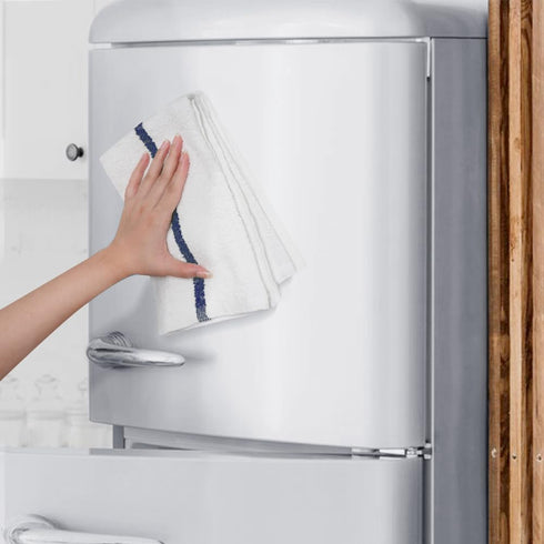 Pack 12, 15"x19" 100% CASA COPENHAGEN Classic Bar Mop Towels - of Cotton, Highly Absorbent & Durable Towels