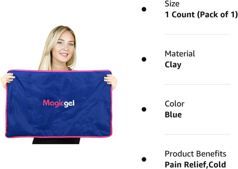 Extra Large & Reusable Ice Pack (15 x 23.5 inches, XL) for Maximum Pain Relief from Injuries, Swelling, Bruises