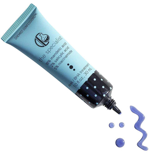 The Specialist Blackhead Exfoliation Scrub & Mask by Chemist Confessions - 1 Fl oz, 18% Mandelic Acid, 2% Salicylic