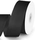 1-1/2" Wide x 50 Yards Black Single Faced Polyester Satin Ribbon for Wedding Decor, Wreath, Crafts, Gift Wrapping
