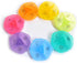 SHOWERORO Compartment Rainbow Color Weekly Pill Box Organizer Portable Round Medicine Dispenser Case with Food-Grade PP