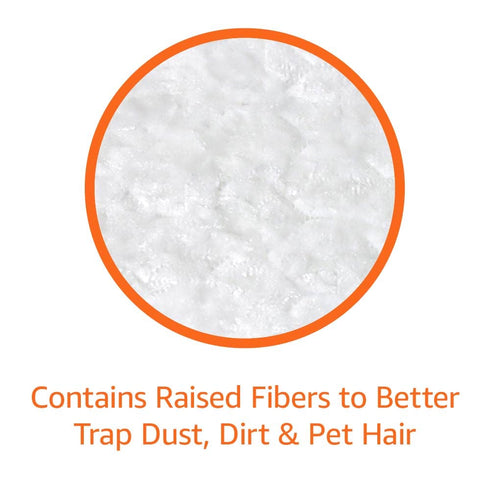 Amazon Basics Quilted Heavy Duty Dry Floor Cloths, 44 Count, White, 11" x 8.7" for Dust and Dirt