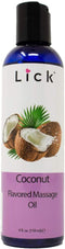 Coconut Flavored Massage Oil for Couples – Edible Massaging Lotion with Vitamin E, Sweet Almond and Coconut Oil, Non