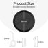 Slim Aligner Retainer Case Compatible with Invisalign, Cute Black Mouth Guard Case with Removal Tool & Brush