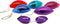 Soft Tanning Goggles - 1 Pair Random Colors