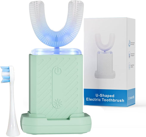 U-Shaped Electric Toothbrush for Adults, Electric Toothbrush with IPX7 Waterproof