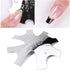 Lokyango French Cutter for Nails, 3pcs French Tip Cutter Set with 2 Brushes, 1 Cutting Knife, 5 Spare Blades
